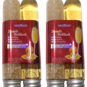 SPATHECARY Peach Bellini fragrance Body Wash Bath Salt With Hyaluronic Acid Set